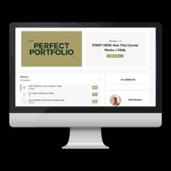 Perfect Portfolio by Olivia Bossert – Build a High-Converting Photography Portfolio Learn how to craft a photography portfolio that attracts top clients. Olivia Bossert’s Perfect Portfolio course gives step-by-step guidance to build a standout body of work.