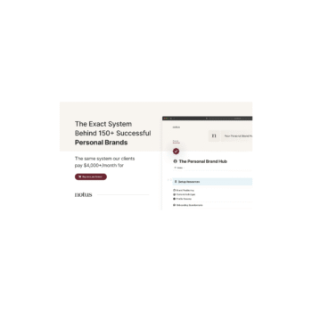 The Personal Brand Hub (Full Operating System + Implementation Course)