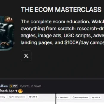 Zakaria Airakaz – Ecom Masterclass – The Complete $100K/Day System