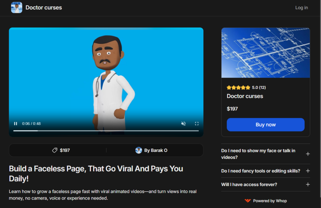 Barak O – Build a Faceless Page, That Go Viral And Pays You Daily! Barak O – Build a Faceless Page That Go Viral And Pays You Daily!